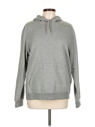 Pre-owned Puma Pullover Hoodie In Gray