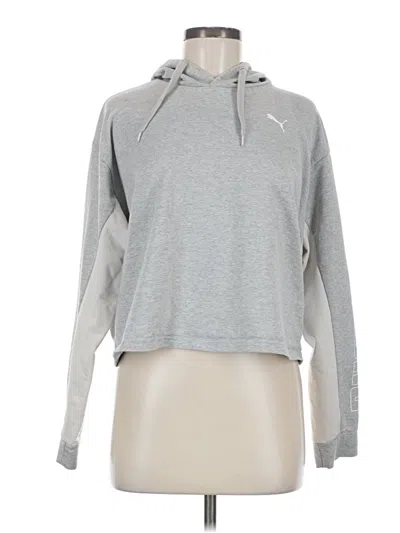 Pre-owned Puma Pullover Hoodie In Gray