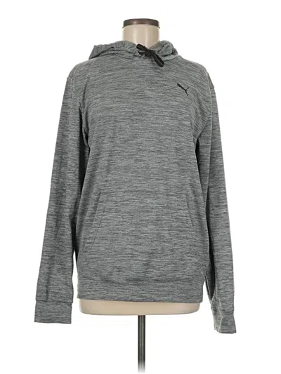 Pre-owned Puma Pullover Hoodie In Gray