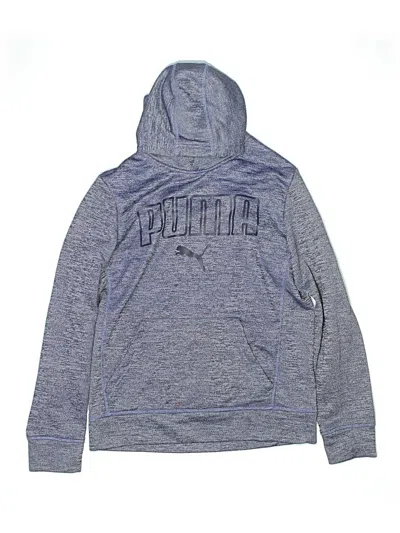 Pre-owned Puma Kids' Pullover Hoodie In Gray