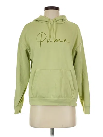 Pre-owned Puma Pullover Hoodie In Green