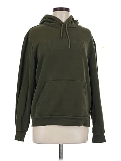 Pre-owned Puma Pullover Hoodie In Green