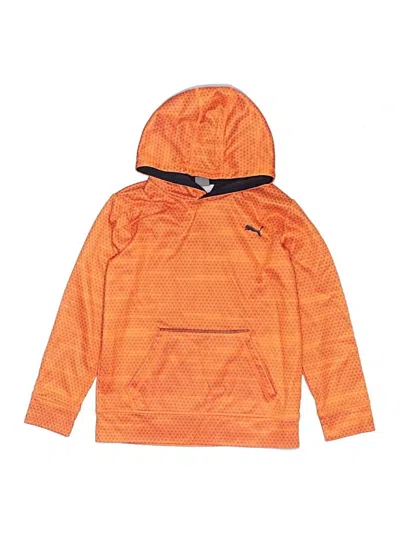 Pre-owned Puma Kids' Pullover Hoodie In Orange