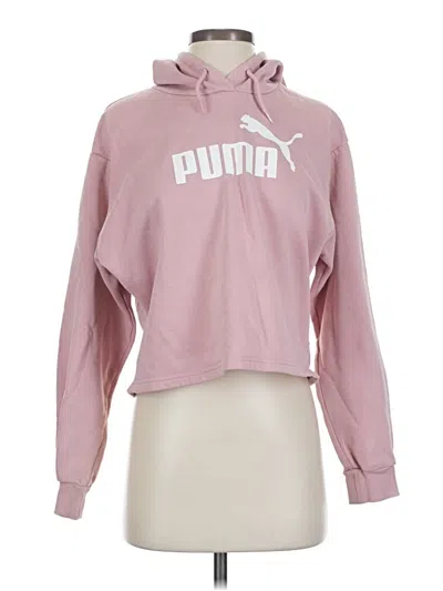 Pre-owned Puma Pullover Hoodie In Pink