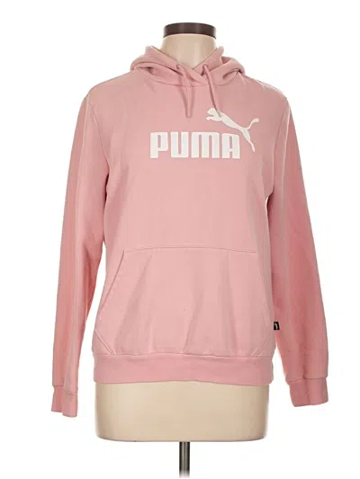 Pre-owned Puma Pullover Hoodie In Pink