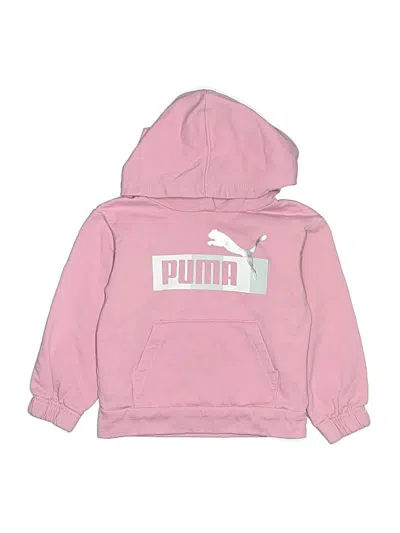 Pre-owned Puma Kids' Pullover Hoodie In Pink
