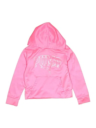 Pre-owned Puma Kids' Pullover Hoodie In Pink