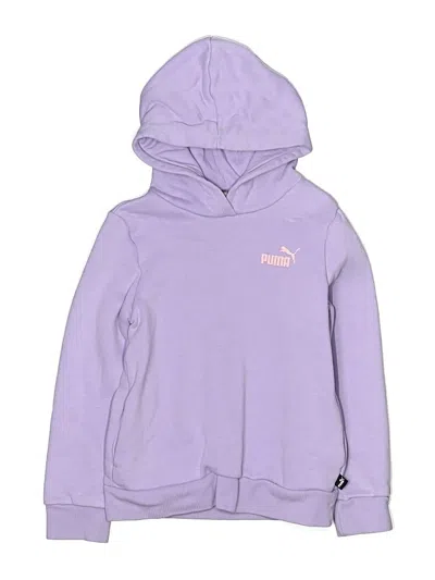 Pre-owned Puma Kids' Pullover Hoodie In Purple