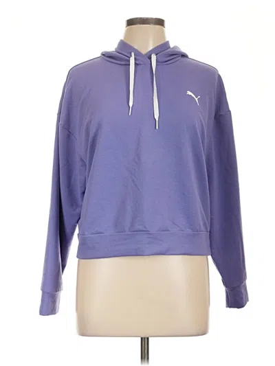 Pre-owned Puma Pullover Hoodie In Purple