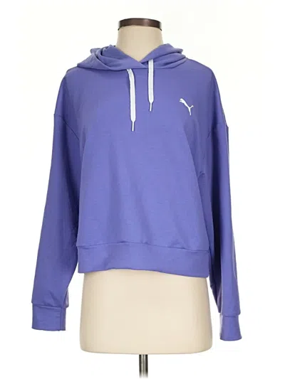 Pre-owned Puma Pullover Hoodie In Purple
