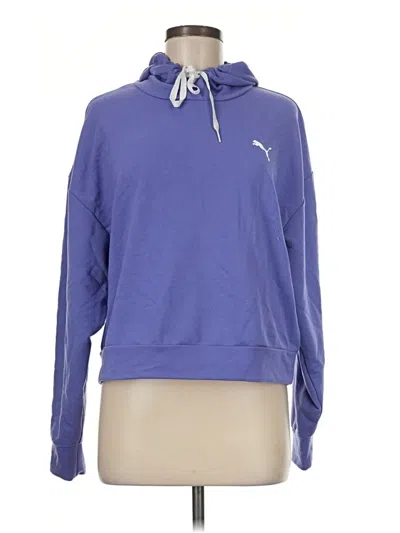 Pre-owned Puma Pullover Hoodie In Purple