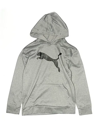 Pre-owned Puma Kids' Pullover Hoodie In Silver