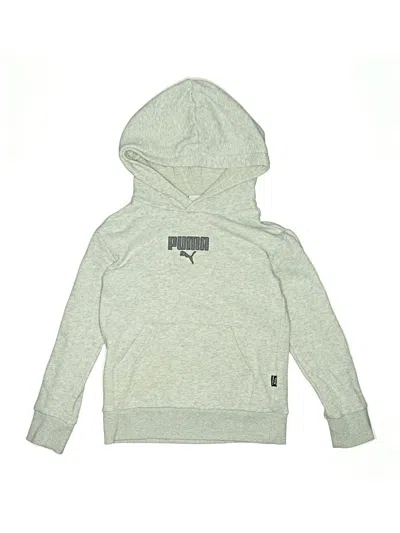 Pre-owned Puma Kids' Pullover Hoodie In Silver