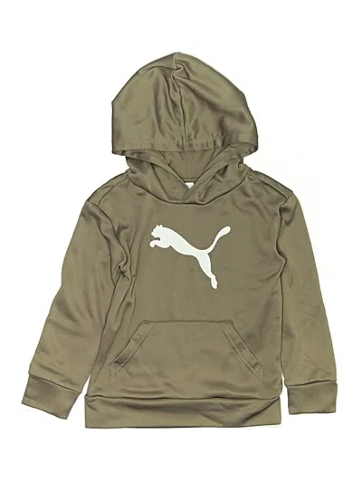Pre-owned Puma Kids' Pullover Hoodie In Tan