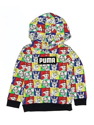 Pre-owned Puma Kids' Pullover Hoodie In Yellow