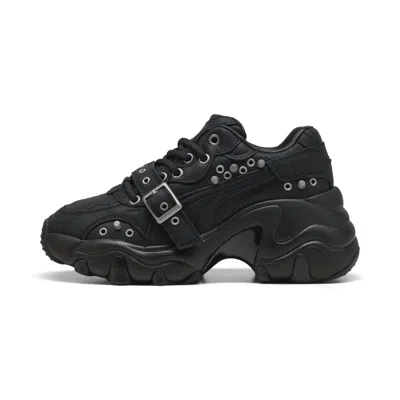 Puma Pulsar Wedge Black Claw Women's Wedge Platform Sneakers, Size 8