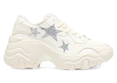 Pre-owned Puma Pulsar Wedge Star (women's) Sneakers In Frosted Ivory/silver In Multi