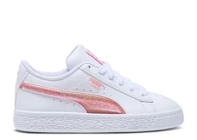 Puma Basket Little Kid 'glitter' In White