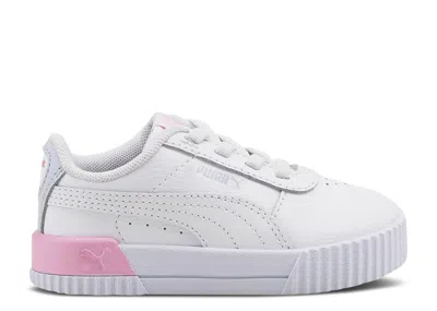 Puma Babies'   Carina Leather Infant 'white Arctic Ice'