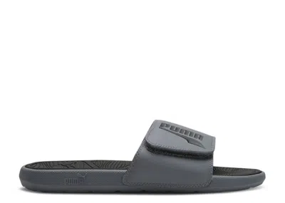 Puma Cool Cat 2.0 Fs Slide 'cool Dark Grey Black' In Gray