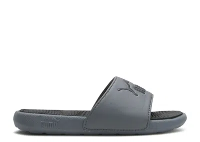 Puma Cool Cat 2.0 Slides Little Kid 'cool Dark Grey' In Gray
