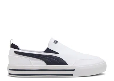 Puma Court Classic Vulc Slip On 'white New Navy'