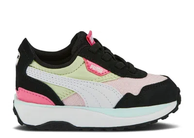 Puma Babies'   Cruise Rider Peony Infant 'pistachio White' In Black