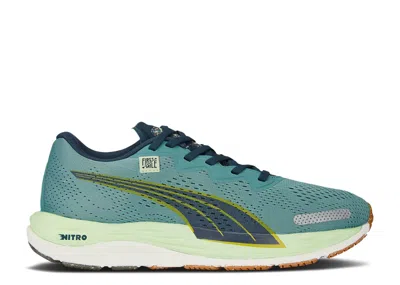 Puma First Mile X Wmns Velocity Nitro 2 'adriatic Fresh Pear' In Blue