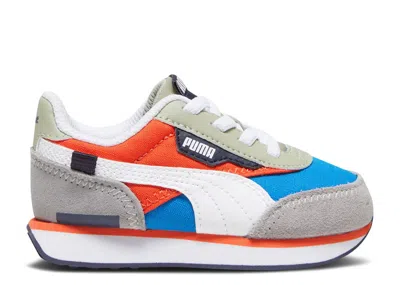 Puma Babies'   Future Rider Play On Toddler 'racing Blue Hot Heat' In Multi