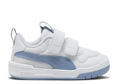 Puma Babies'   Multiflex Mesh Infant 'silver Mist Zen Blue' In White