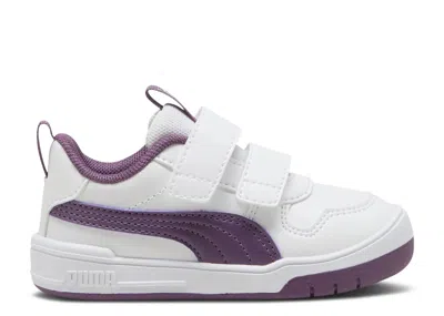 Puma Babies'   Multiflex Sl V Infant 'white Crushed Berry' In Purple