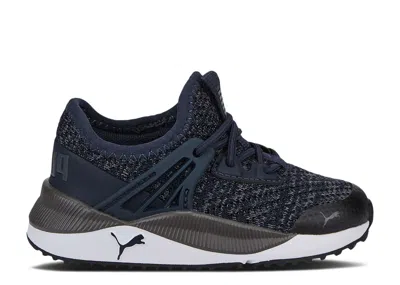 Puma Babies'   Pacer Future Double-knit Infant 'castlerock Parisian Night' In Black