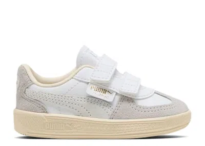 Puma Babies'   Palermo Leather Td 'white Cool Light Gray Sugared Almond'