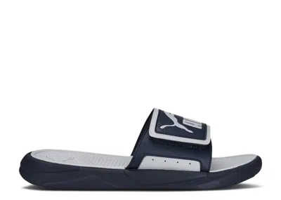 Puma Royalcat Comfort Slides 'parisian Night Glacial Grey' In Blue