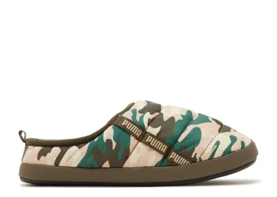 Puma Scuff Slippers 'camo - Forest Night' In Green