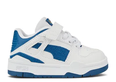 Puma Babies'   Slipstream Suede Infant 'white Lake Blue'