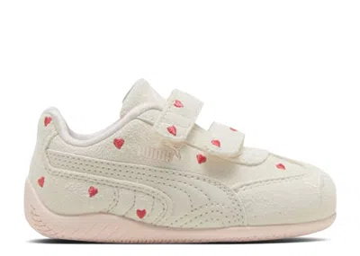 Puma Babies'   Speedcat Amor Td 'vapor Gray Jasmine Flower' In White