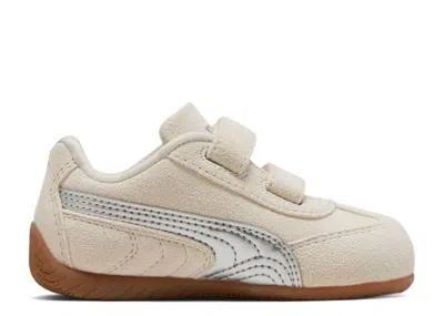 Puma Babies'   Speedcat Td ' Metallic - Alpine Snow Silver' In White