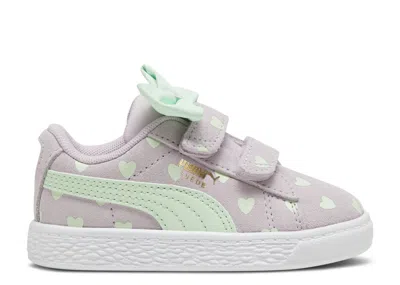 Puma Babies'   Suede Classic Re-bow 5 Infant 'hearts - Grape Mist' In Purple