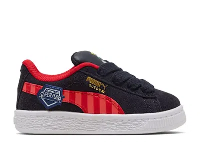 Puma Babies'   Suede Xl Super Td 'new Navy Red' In Black