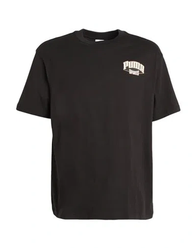 Puma Men's Team For The Fanbase Logo Graphic T-shirt In  Black
