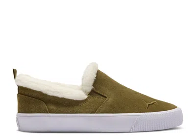 Puma Wmns Bari Comfort Slip-on 'sherpa - Wild Willow' In Green