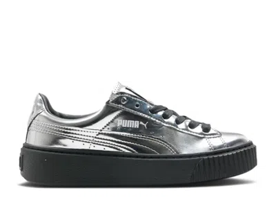 Puma Wmns Basket Platform 'metallic Silver'