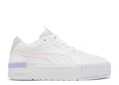 Puma Wmns Cali Sport 'pastel Mix - Elektro Peach' In White