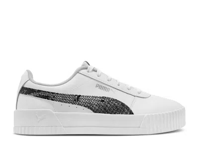 Puma Wmns Carina Leather Fs 'snakeskin - Grey Violet' In White