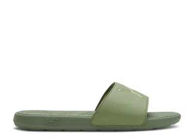 Puma Wmns Cool Cat 2.0 Slide 'olivine Gold' In Green