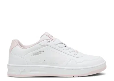 Puma Wmns Court Classy 'white Pink Silver'
