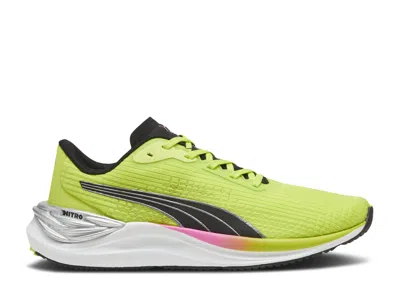 Puma Wmns Electrify Nitro 3 'lime Pow Poison Pink' In Yellow
