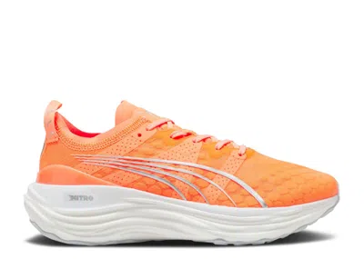 Puma Wmns Foreverrun Nitro 'neon Citrus Silver Mist' In Orange