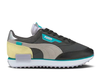 Puma Wmns Future Rider Soft Metal 'ebony Purple Heather' In Black